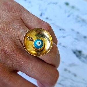 Turkish evil eye ring